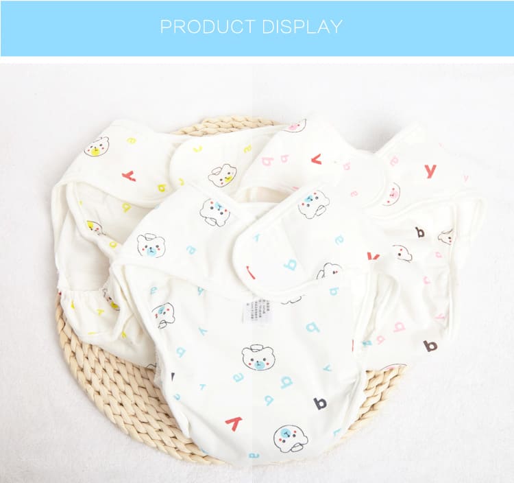 100% organic cotton reusable diapers