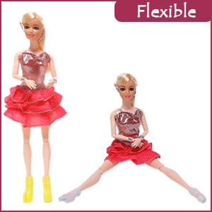 flexible Plastic Beautiful Flexible Doll