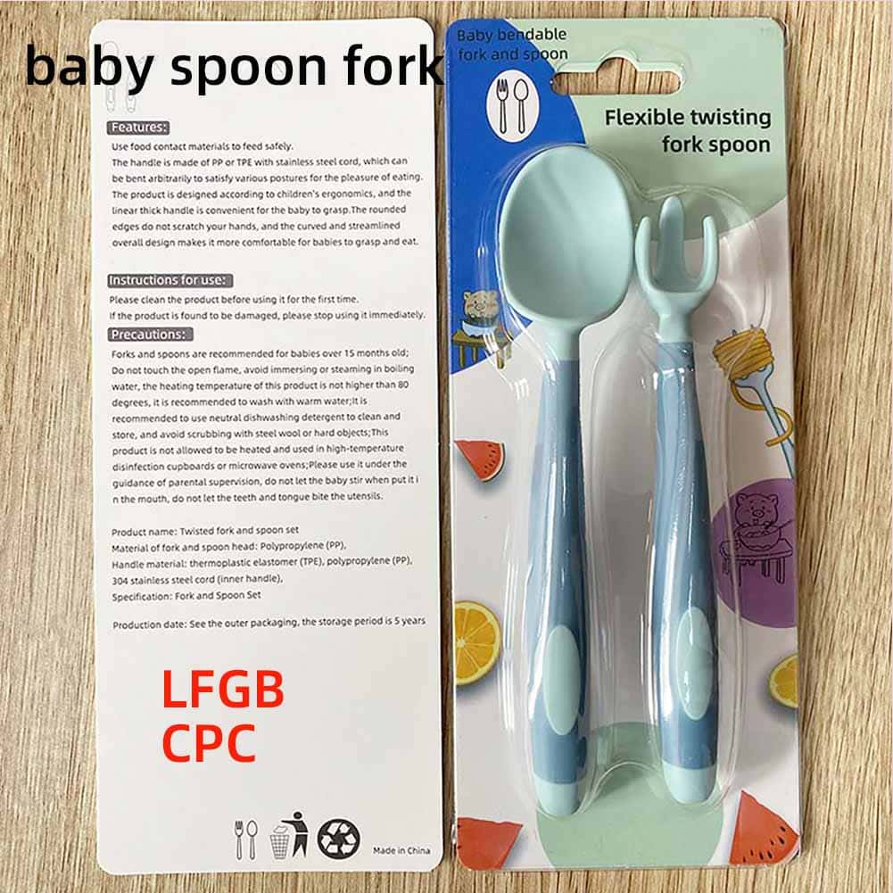 Spoon fork set for baby