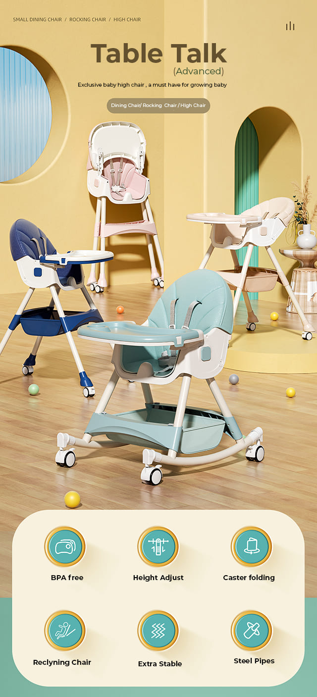 Small Dining Chair Table Talk Advance high Chair for kids