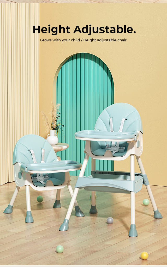 Height Adjustable high Chair for baby