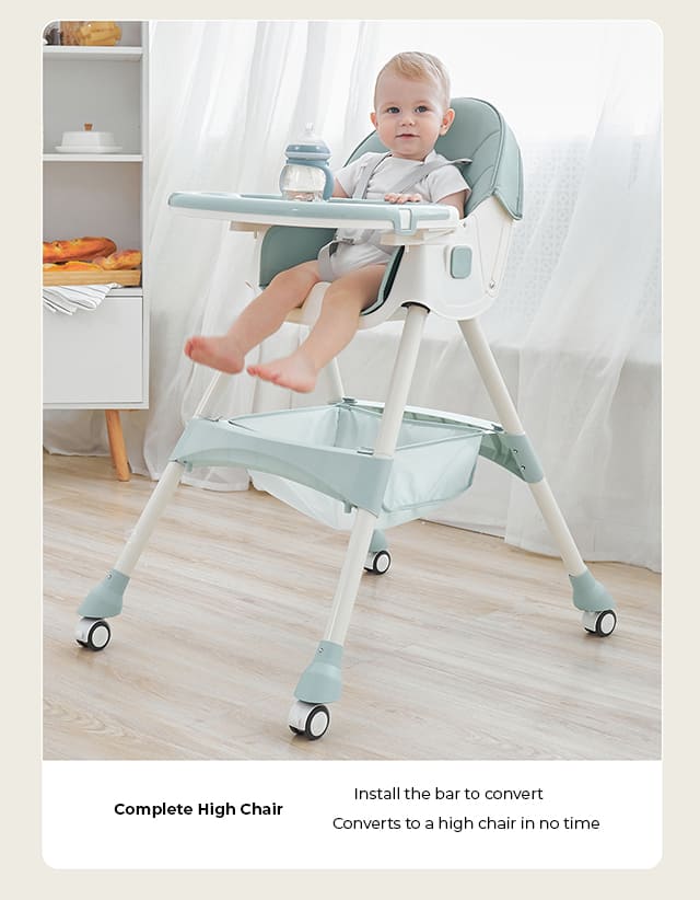 Five point Safety Belt in Baby High Chair