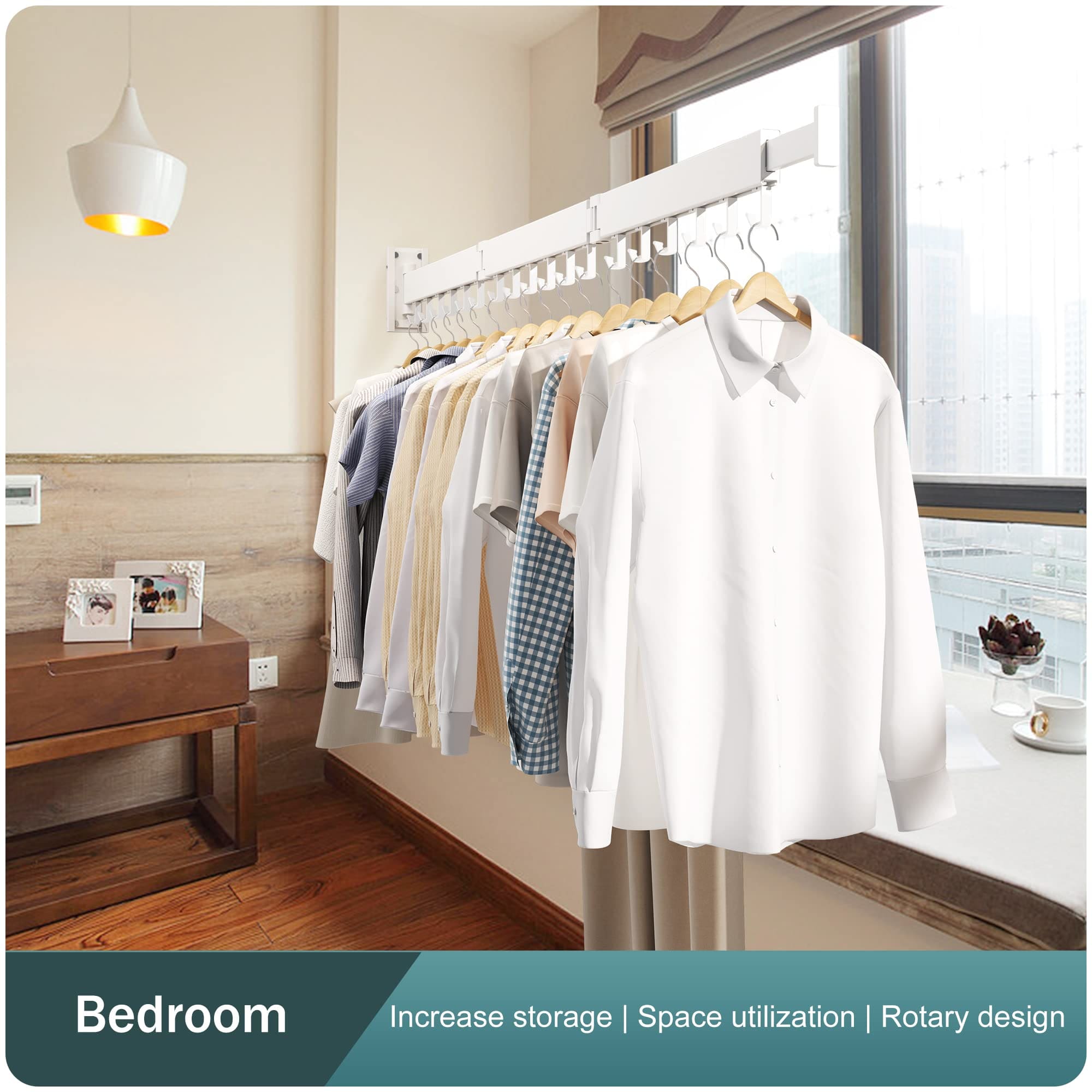 wall mounted clothes rack