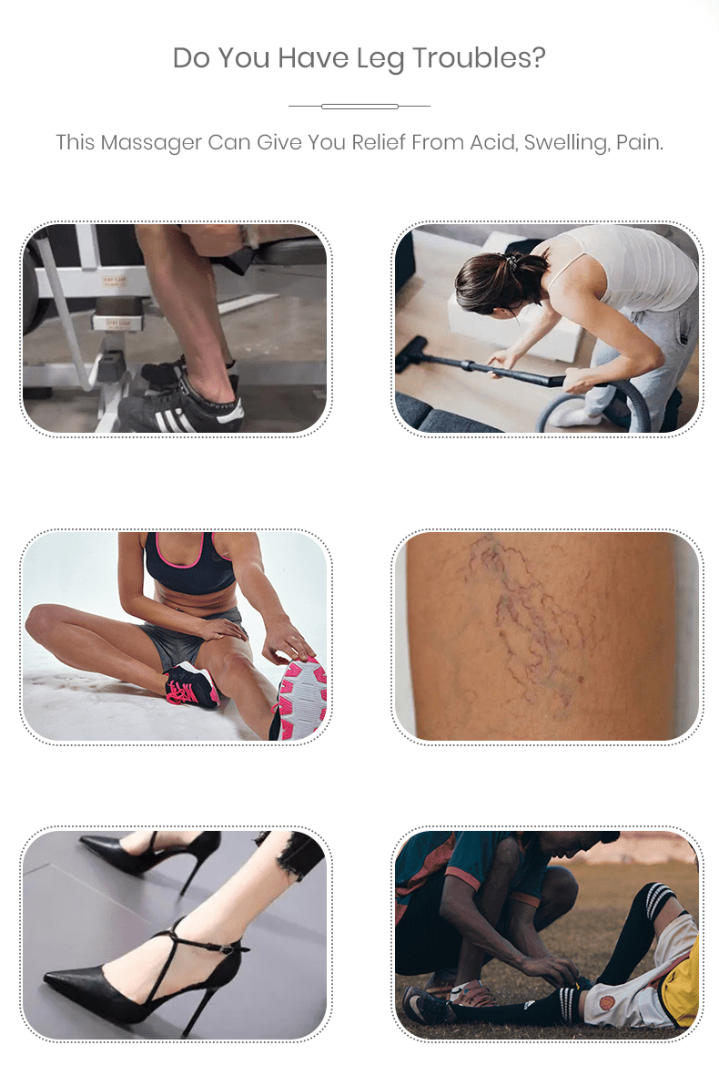 Leg pain relief massager