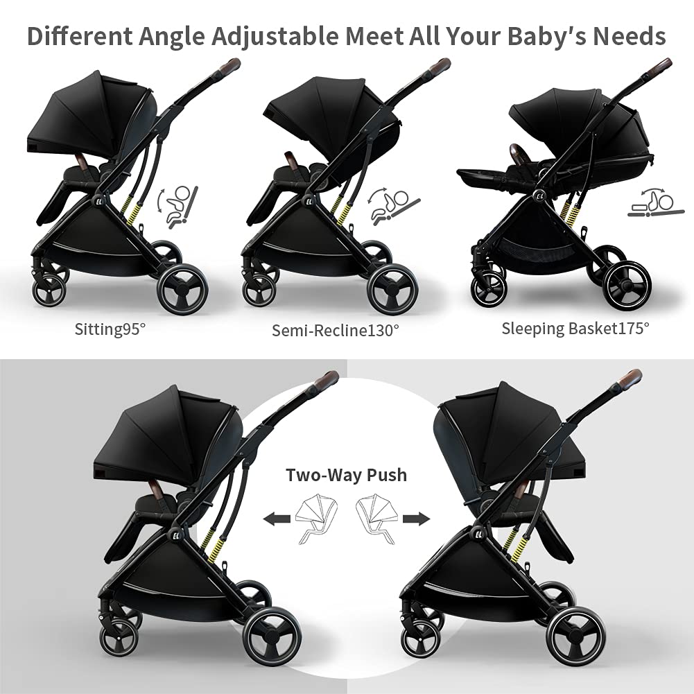 A foldable travel stroller designed for easy portability and convenience.