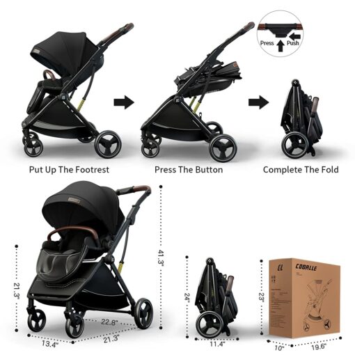 Colorful Kids' Stroller for Convenient Outdoor Adventures