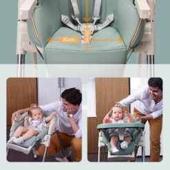 Portable baby booster seat with detachable food tray