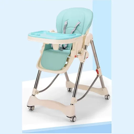 StarAndDaisy Dine Smart Multi-Adjustable Folding, Baby High Chair (Blue)
