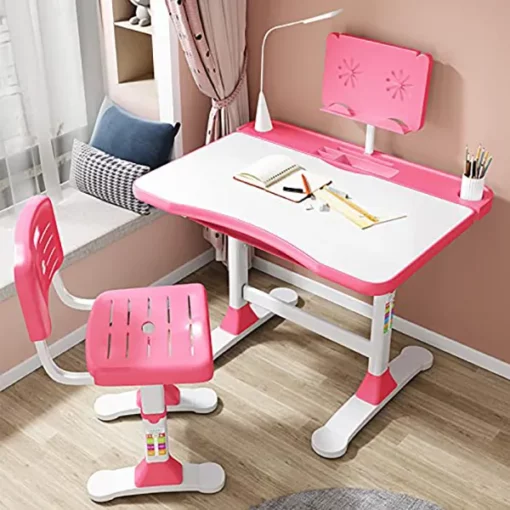 Buy Adjustable Height, Multi-Functional Pink Kids Study Table India