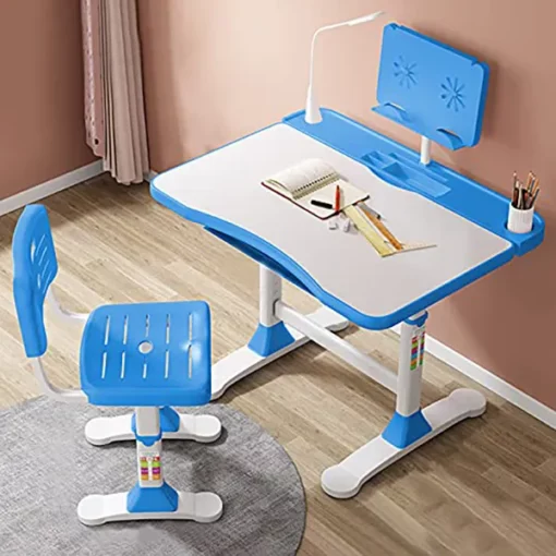 Buy Adjustable Height, Multi-Functional Blue Kids Study Table
