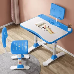 Buy Multi-Functional Kids Study Table Blue with Book Holder Online India