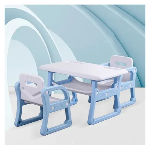 Buy Kids Table & 2 Chair Set – Blue Online India