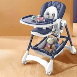 Buy Premium Luxury Baby High Chair (Blue)