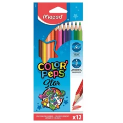 Buy Maped Color’Peps Color Pencil Set with Cardboard Box – Pack of 12