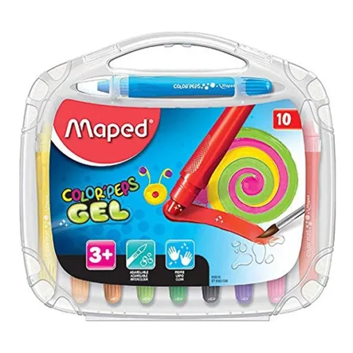 Buy Maped Water Color Pens Gel Crayons Set – Pack of 10 Online