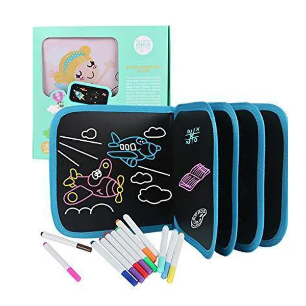 Buy Kids Coloring doodle Slate chalk board book