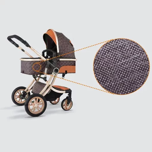 Buy Ultima Luxury Newborn Stroller with Seating / Sleeping (Brown)