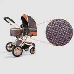 Buy Ultima Luxury Newborn Stroller with Seating / Sleeping (Grey)
