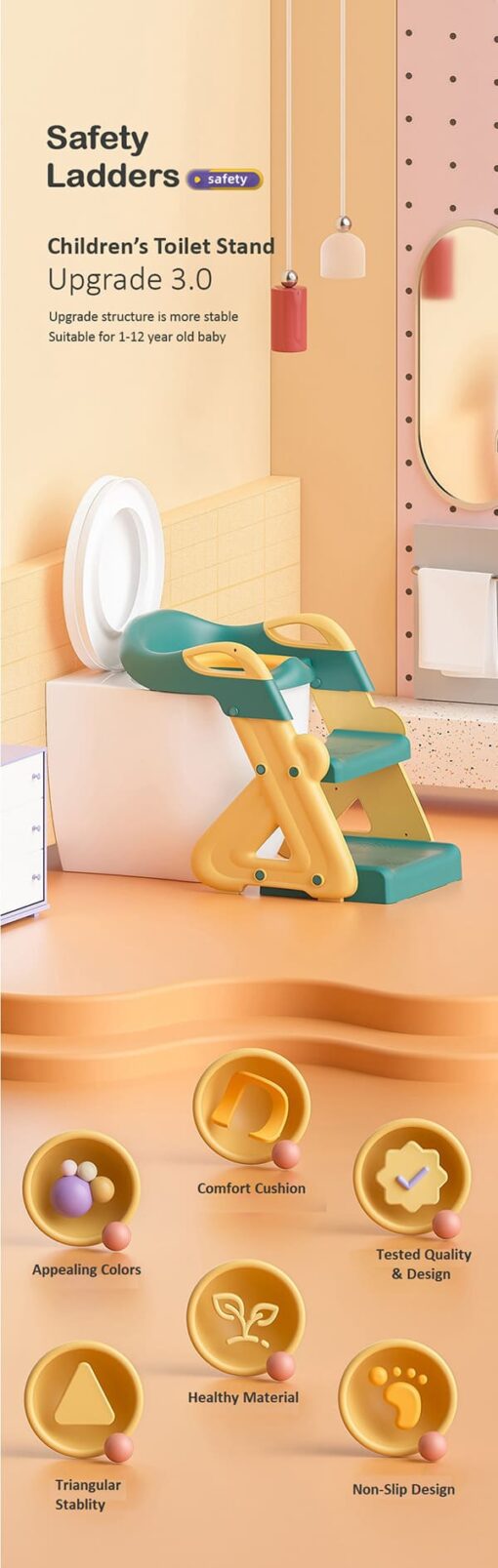 stairs potty training seat