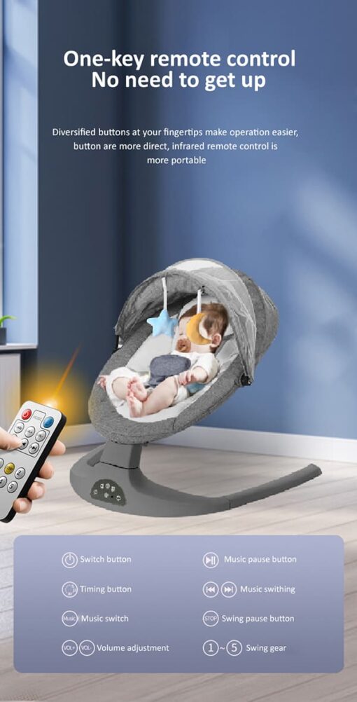 mother hand like swing for baby