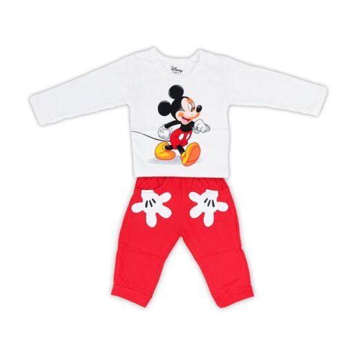 Mickey Mouse Printed 100% Cotton T-shirt for Kids