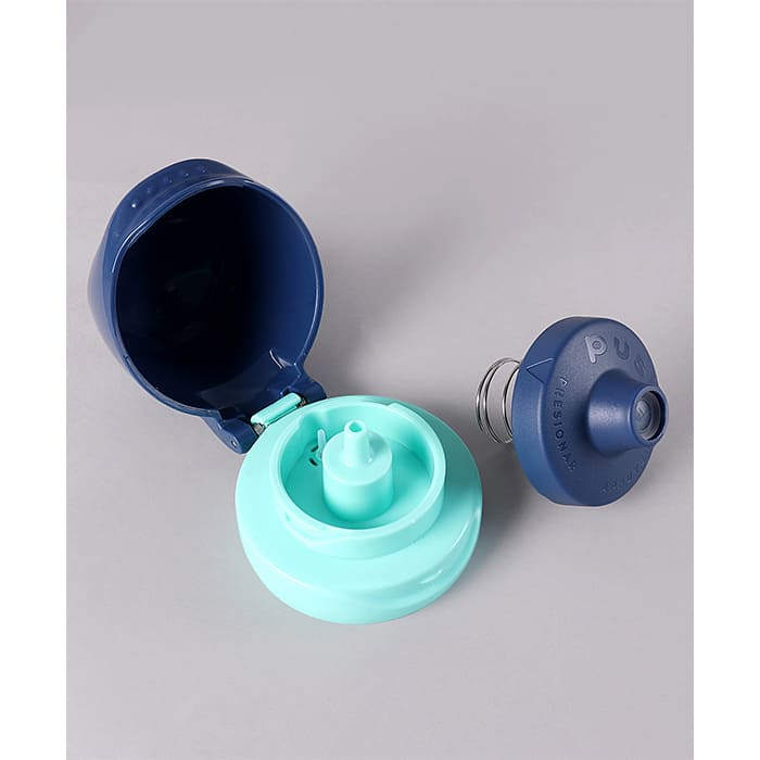 Concept Water Bottle 430ml Blue Cap & Green Body