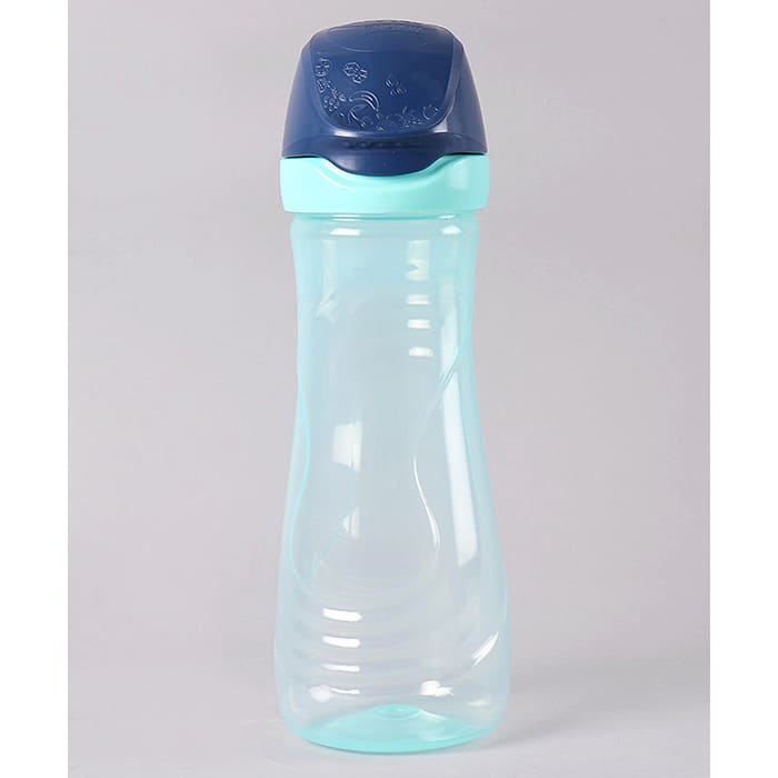 Transparent Water Bottle 430ml Blue & Green