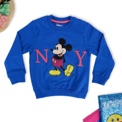 Mickey Mouse Printed T-shirts 100% Cotton for Kids (Blue)