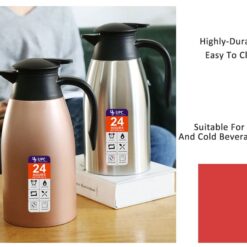 StarAndDaisy Stainless Steel Thermal Triple Wall Vacuum Insulated Flask Insulation Thermos 2 Litre