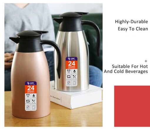 StarAndDaisy Stainless Steel Thermal Triple Wall Vacuum Insulated Flask Insulation Thermos 2 Litre