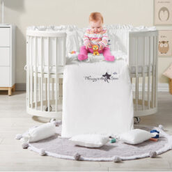 Buy 6 in 1Wooden Cot for Newborn Baby and Kids Online India