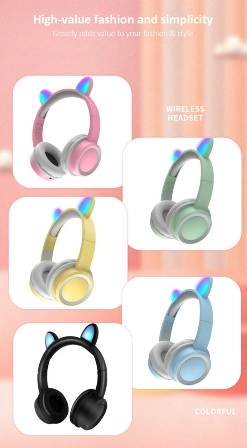 Fashion and Simplicity of Bluetooth Headphone for Babies