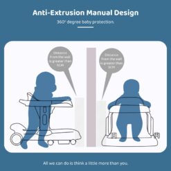 anti extrusion design baby walker
