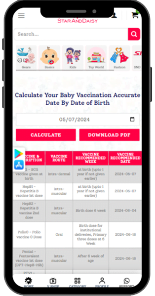 baby vaccination tracker