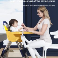 Convertible Baby Dining Chair with 5-point safety Belt
