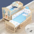Buy 12 in 1 Baby Wooden Cot and Crib Bassinets with Mosquito Net