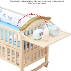 Baby Crib Rocking Bed Oval Multi-function - Baby Crib Bed Oval - Baby Crib Bed With Mattress