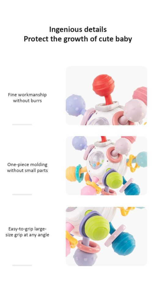 features of Soft toy rattle baby