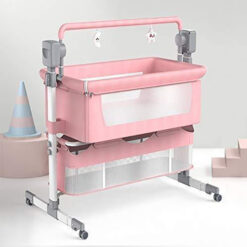 Automatic Baby Cradle Swing Cot Pink
