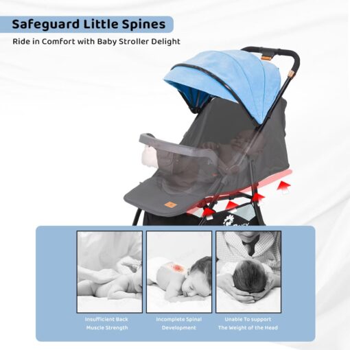 Foldable Stroller for Travel - Compact and Portable Solution for On-the-Go Parents.