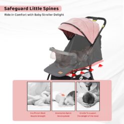 Foldable Stroller for Travel - Convenient and Compact Solution for On-the-Go Parents.