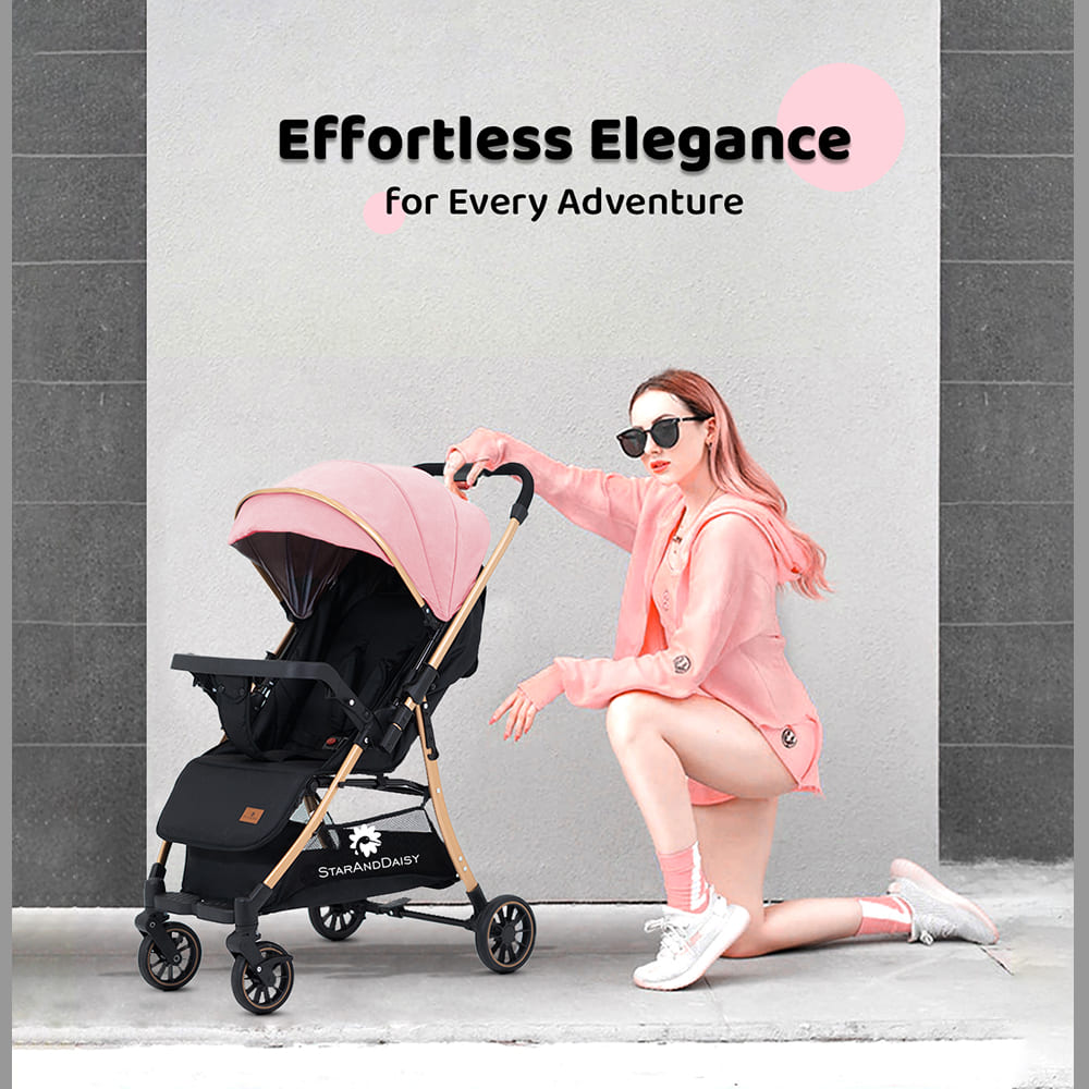 Foldable Baby Trolley - Convenient and Compact Stroller for Infants and Toddlers