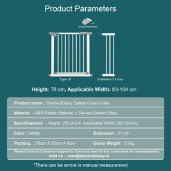 Baby safety gates white color