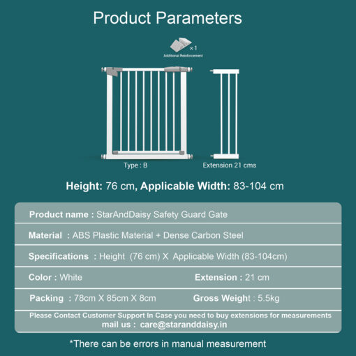 Baby safety gates white color