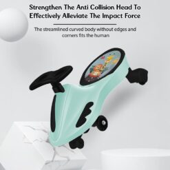 Anti collision head kids swing car