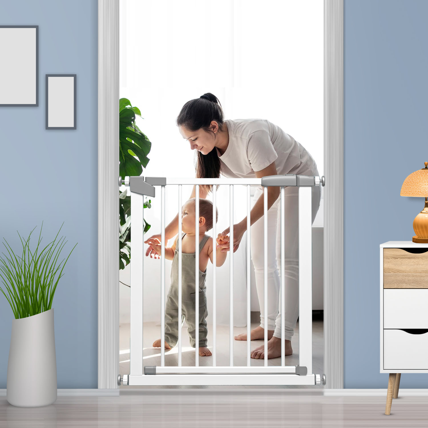 Baby Safety Door - StarAndDaisy Extra Wide Gates for Baby