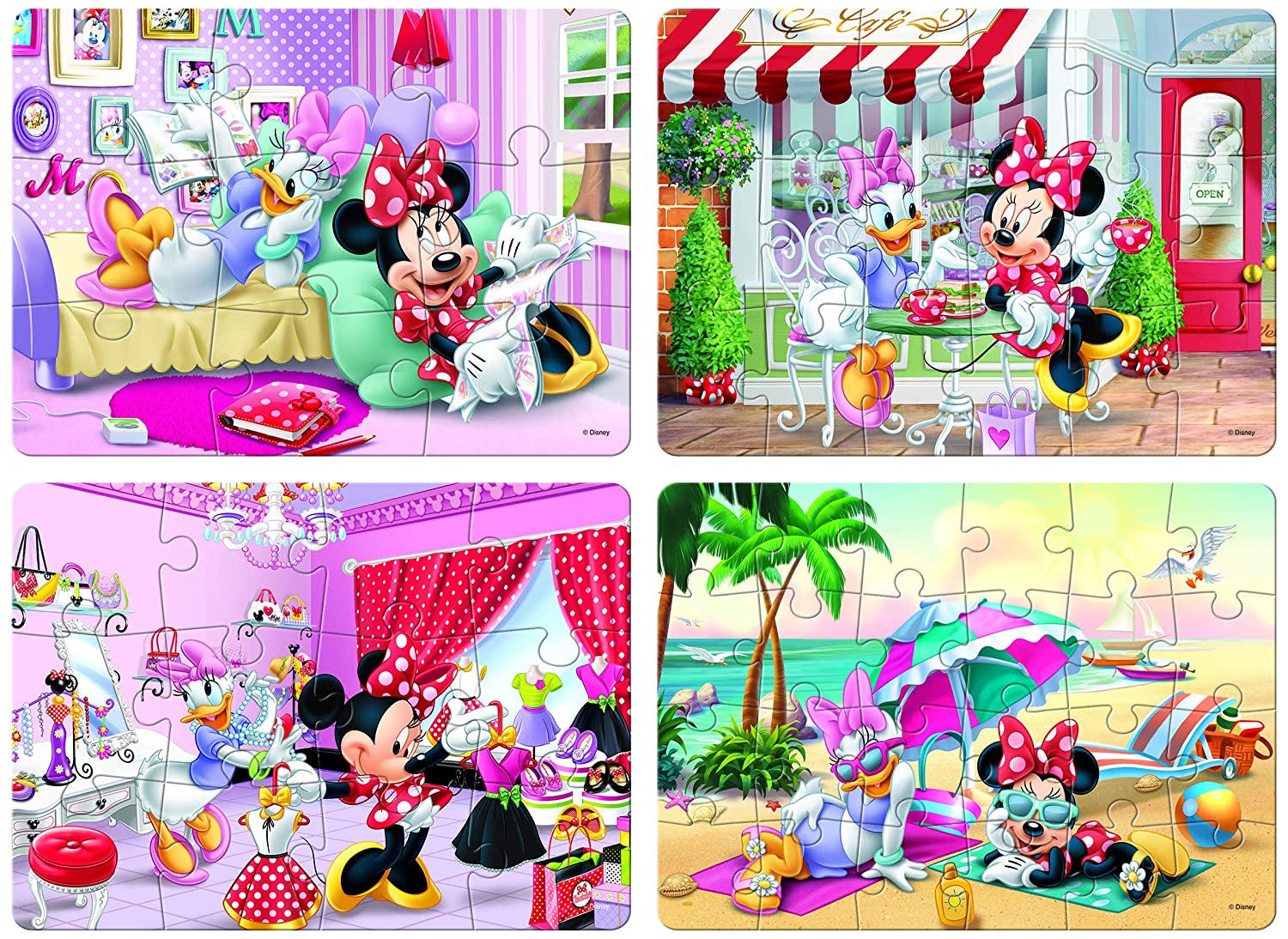 Frank Minnie Mouse 4 in 1 Puzzle - StarAndDaisy