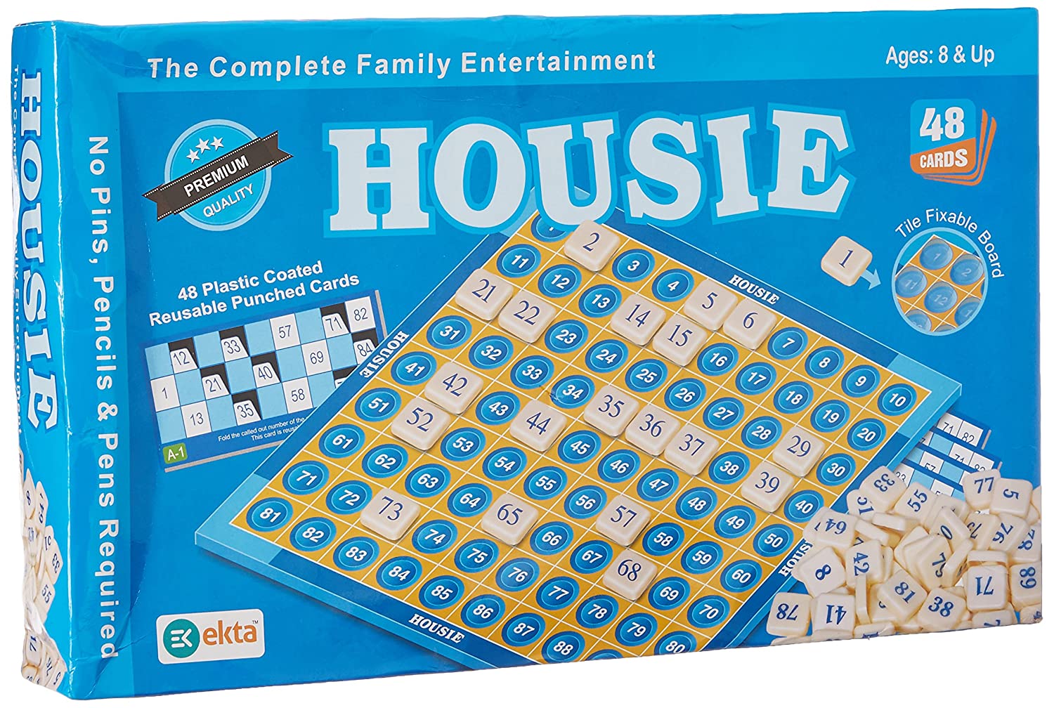 Ekta Housie Fixable Board - Card Board Game of House