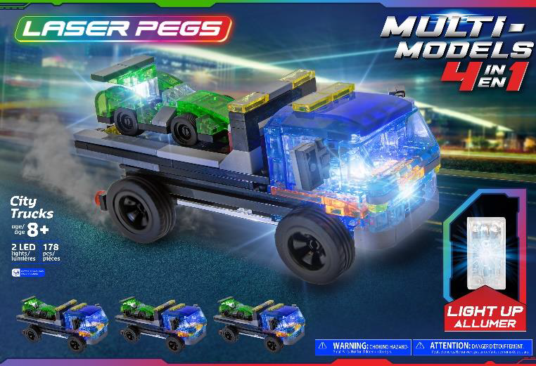 Laser Pegs City Trucks