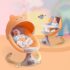 Infant bouncer with wheels detachable
